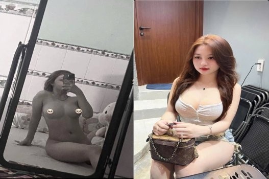 Poster of Hạ Trâm vóc dáng sexy để bạn trai liếm vùng kín