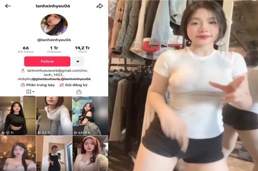 Poster of Phim sex Việt Nam Tiktoker Lanhxinhyeu06 BJ yêu nhau đỉnh
